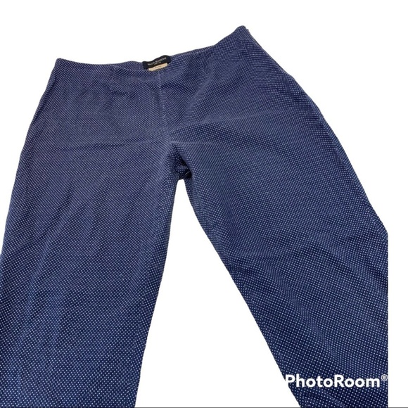 Piazza Sempione Audrey Micro-Print Cotton Satin Slim-Leg Capri Trousers - Picture 5 of 16